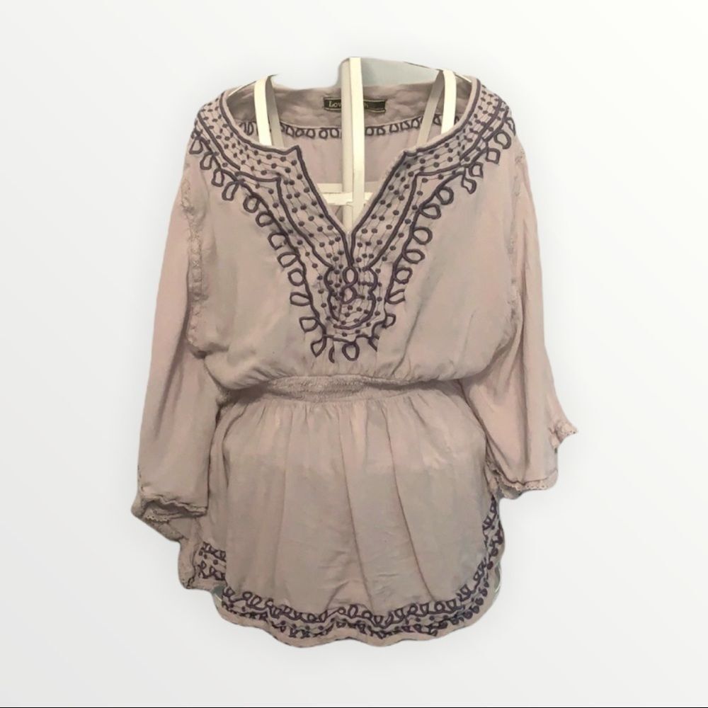 𝅺love Stitch Batwing Sleeve Top S